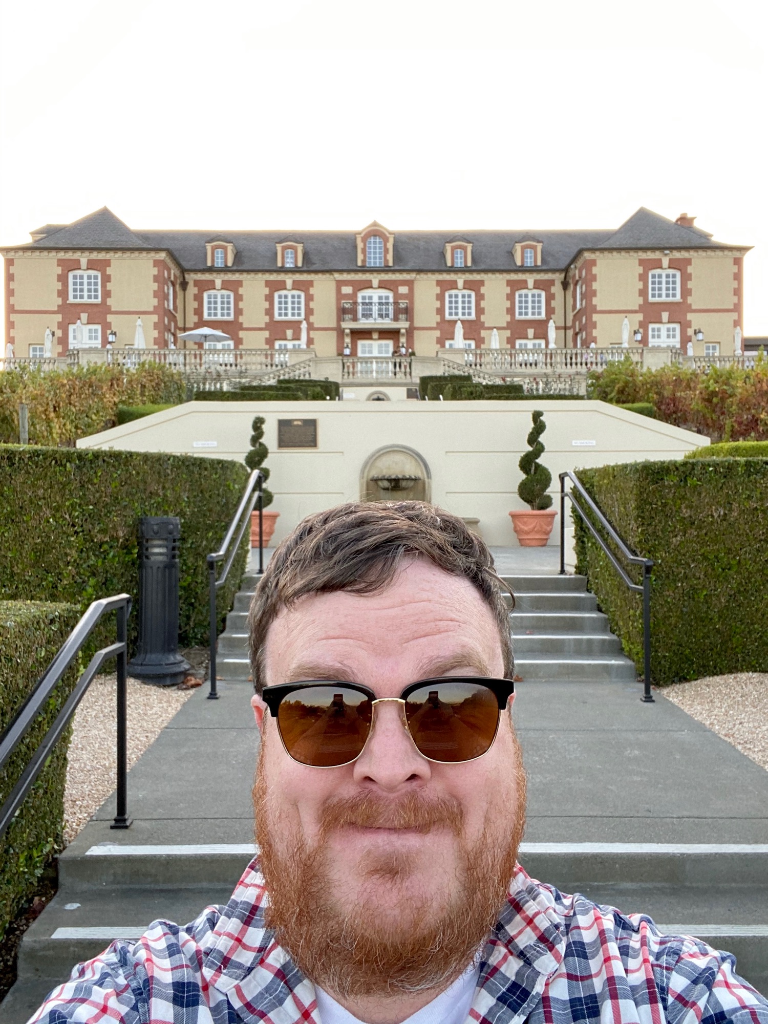 Me and the Domaine Carneros building