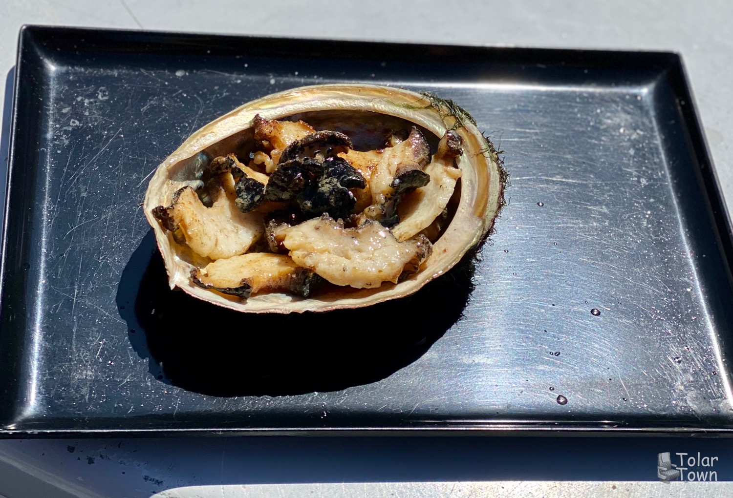 Abalone, poached in butter