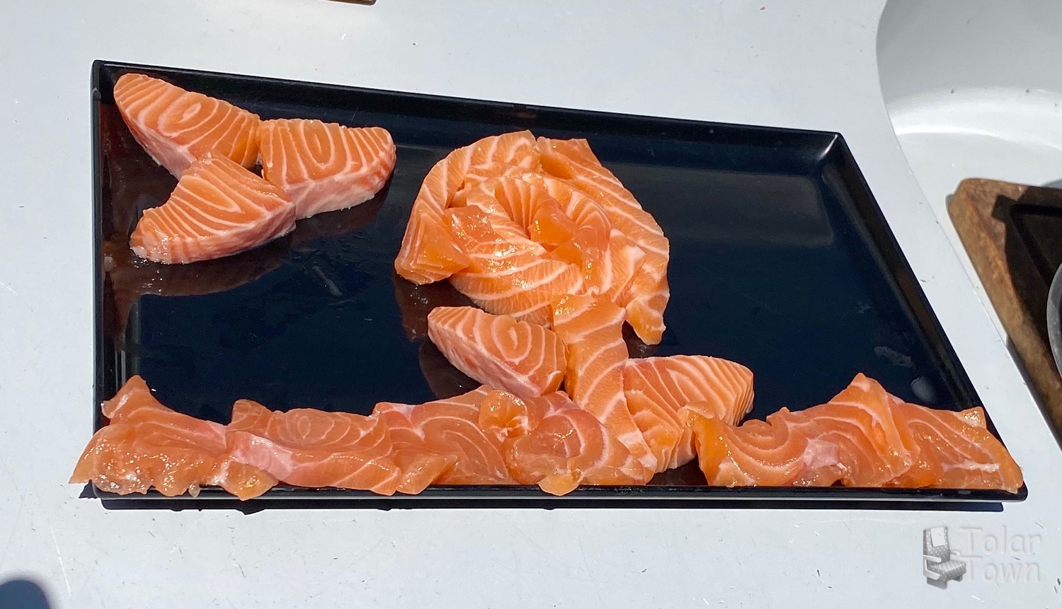 Salmon sashimi